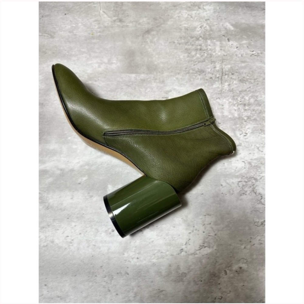 Super rare Maison Margiela off-center stacked heel ankle boot 41